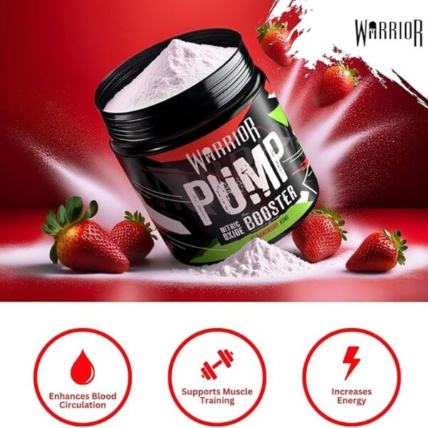 Warrior Pump Pre workout - 30 Servings (225g) - Strawberry Kiwi