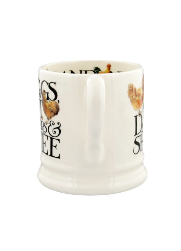 Emma Bridgewater | Seconds Rise & Shine Eggs & Toast 1/2 Pint Mug - Unique Handmade & Handpainted English Earthenware Tea/Coffee Mu - Image 3