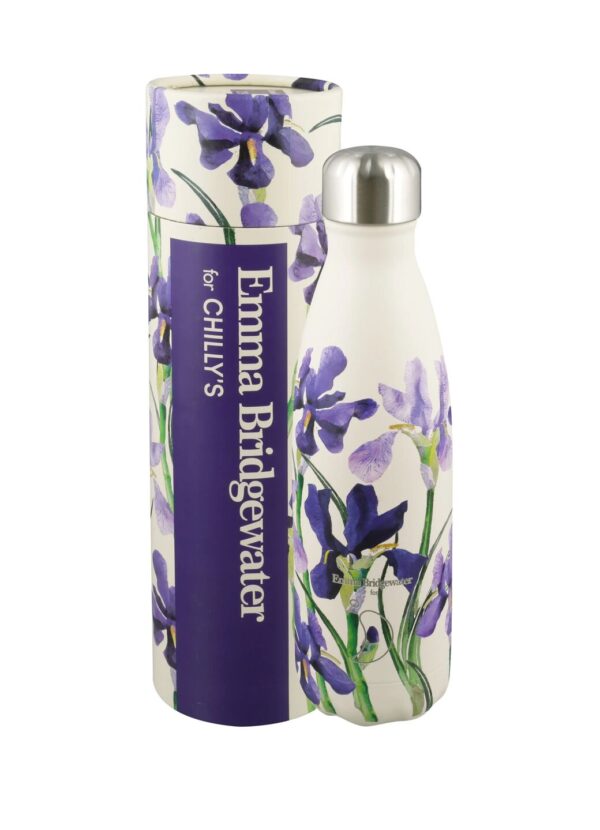 Blue Iris Chillys Insulated Chilly's Bottle - Eco-Friendly Insulated Metal Drinks Flask  | Emma Bridgewater - Image 2