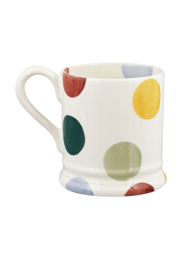 Seconds Big Polka Dots 1/2 Pint Mug - Unique Handmade & Handpainted English Earthenware Tea/Coffee Mug  | Emma Bridgewater - Image 4