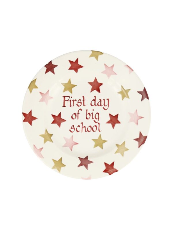 Personalised Pink & Gold Stars 8 1/2 Inch Plate  - Customise Your Own Pottery  | Emma Bridgewater