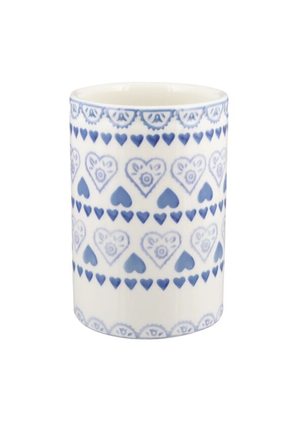 Personalised Blue Sampler Medium Vase  - Customise Your Own Pottery | Emma Bridgewater - Image 2