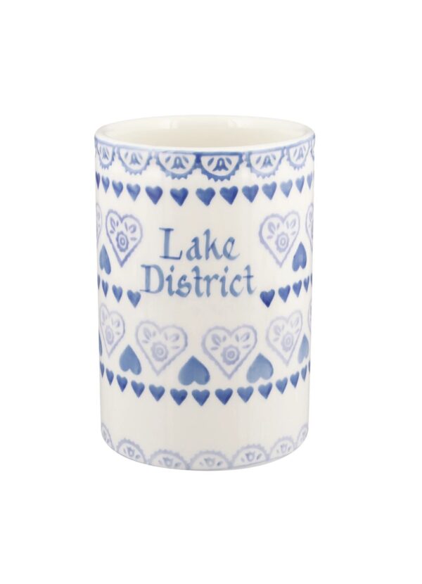 Personalised Blue Sampler Medium Vase  - Customise Your Own Pottery | Emma Bridgewater