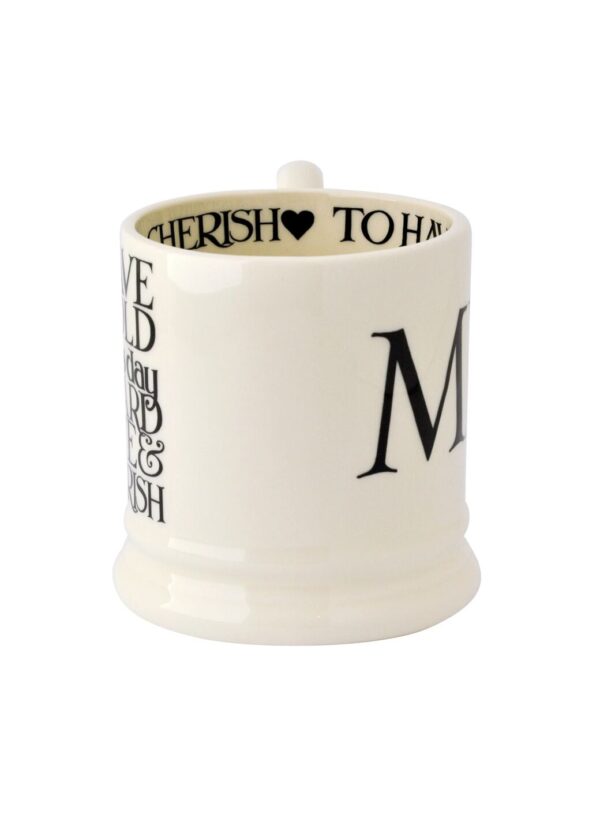 Emma Bridgewater  Seconds Black Toast Mr 1/2 Pint Mug - Unique Handmade & Handpainted English Earthenware Tea/Coffee Mug - Image 4