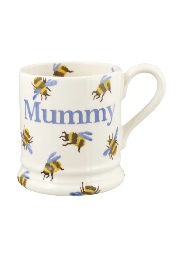 Emma Bridgewater  Seconds Bumblebee Mummy 1/2 Pint Mug - Unique Handmade & Handpainted English Earthenware Tea/Coffee Mug