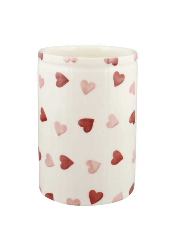 Personalised Pink Hearts Medium Vase  - Customise Your Own Pottery | Emma Bridgewater - Image 3