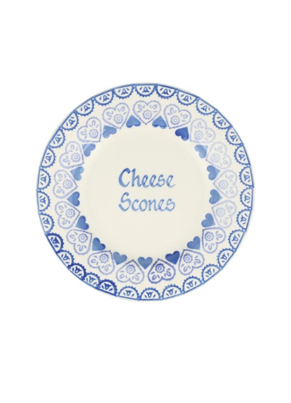 Personalised Blue Sampler 8 1/2 Inch Plate  - Customise Your Own Pottery  | Emma Bridgewater