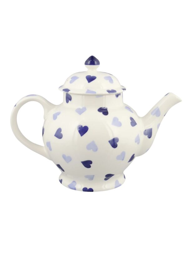 Personalised Blue Hearts 4 Mug Teapot  - Customise Your Own Pottery  | Emma Bridgewater - Image 3