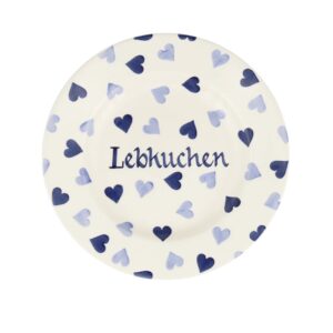Personalised Blue Hearts 8 1/2 Inch Plate - Customise Your Own Pottery | Emma Bridgewater
