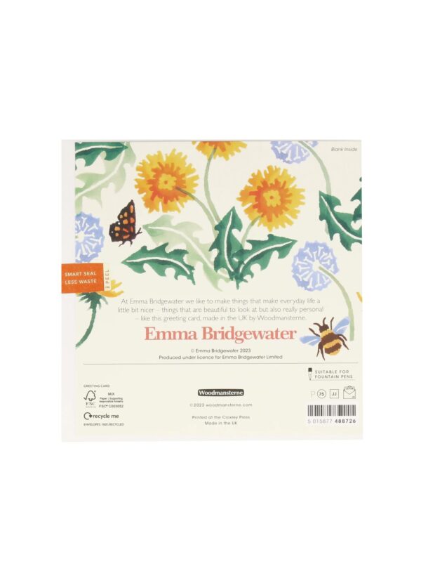 Happiest Of Birthdays Dandelion Card  | Emma Bridgewater - Image 2