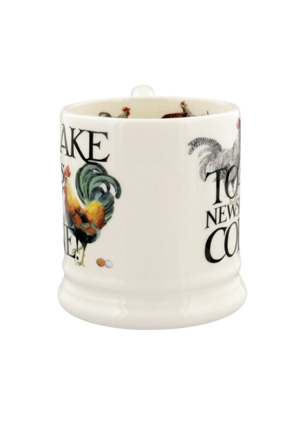 Emma Bridgewater | Seconds Rise & Shine Eggs & Toast 1/2 Pint Mug - Unique Handmade & Handpainted English Earthenware Tea/Coffee Mu - Image 5