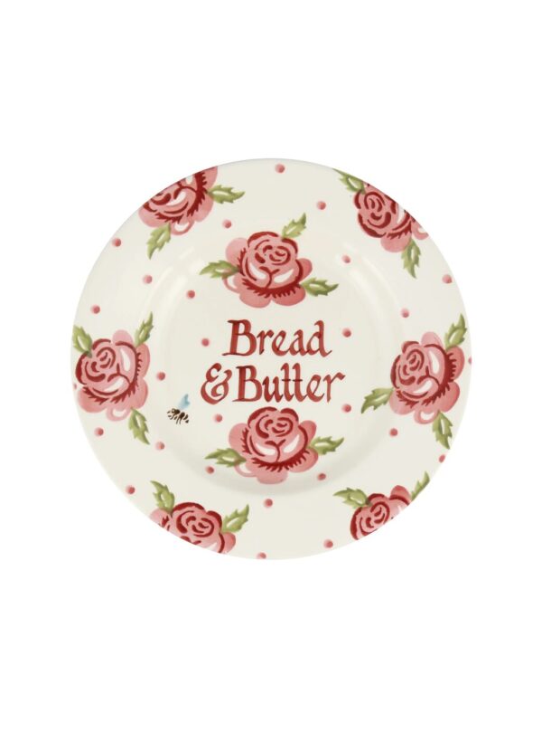 Personalised Rose & Bee 8 1/2 Inch Plate  - Customise Your Own Pottery  | Emma Bridgewater