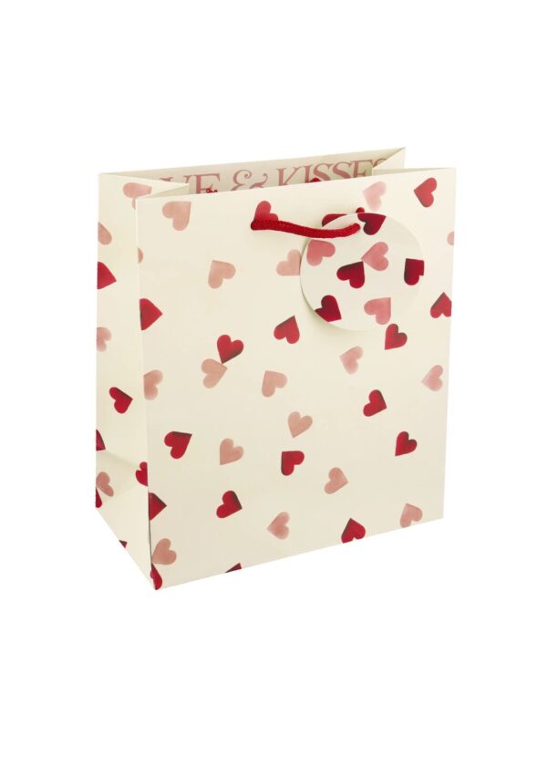 Emma Bridgewater  Pink Hearts Medium Gift Bag