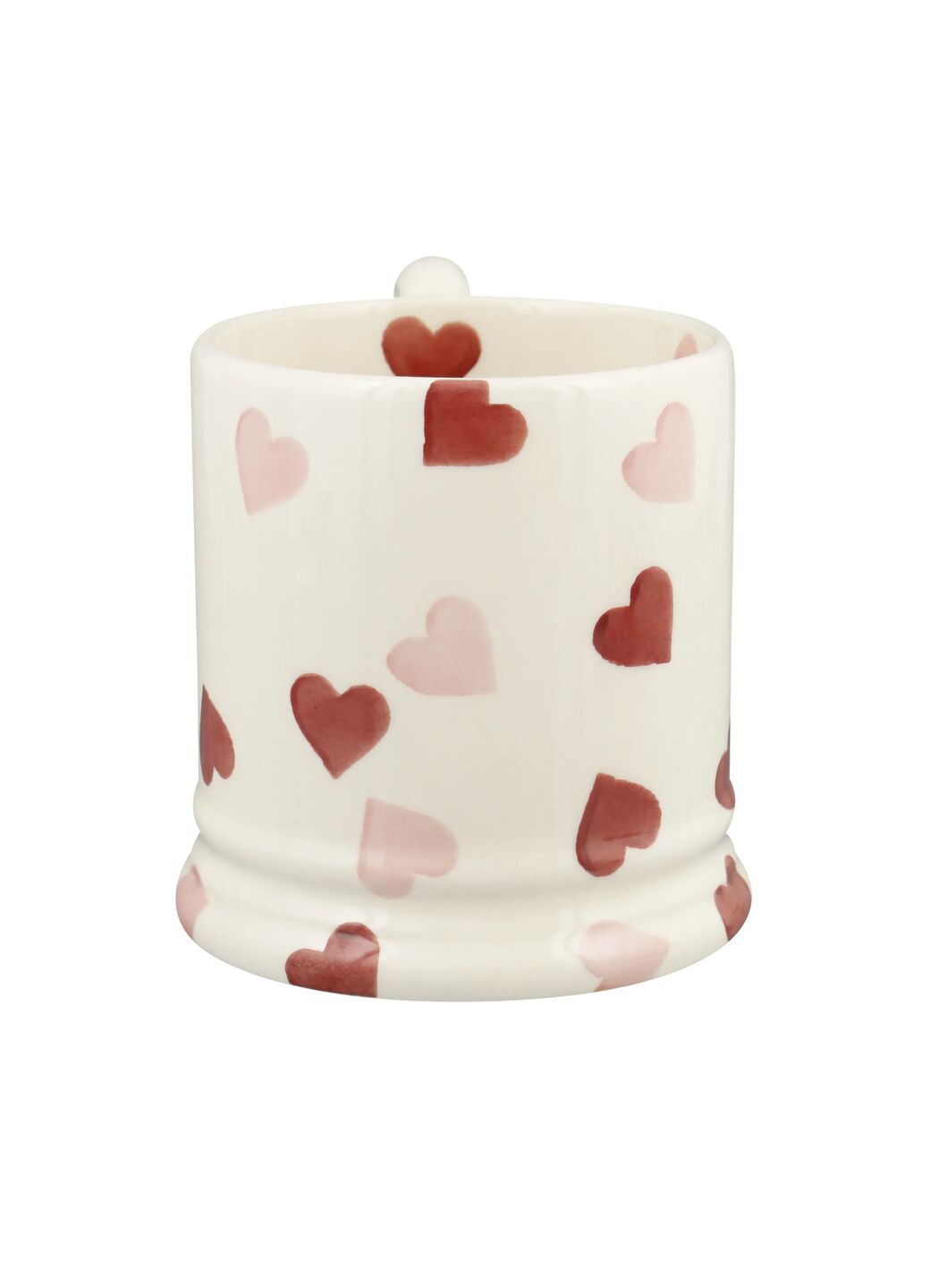 Emma Bridgewater Seconds Pink Hearts 1/2 Pint Mug - Unique Handmade & Handpainted English Earthenware Tea/Coffee Mug - Image 5