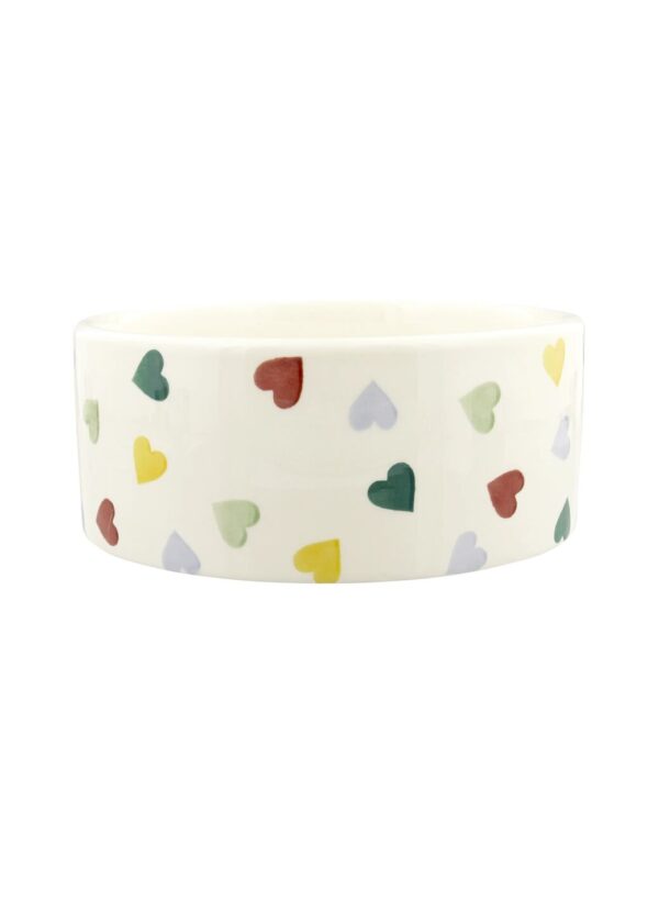 Personalised Polka Hearts Large Pet Bowl  - Customise Your Own Pottery  | Emma Bridgewater - Image 2