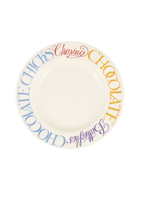 Easter Toast Chocolate & Chicks 8 1/2 Inch Plate - Unique Handmade & Handpainted English Earthenware British-Made Pottery Plates  | Emma Bridgewater - Image 2