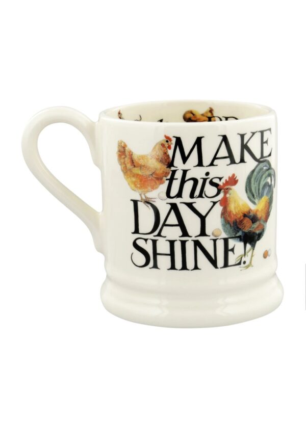 Emma Bridgewater | Seconds Rise & Shine Eggs & Toast 1/2 Pint Mug - Unique Handmade & Handpainted English Earthenware Tea/Coffee Mu - Image 4