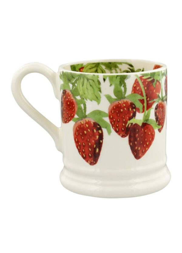 Strawberries 1/2 Pint Mug - Unique Handmade & Handpainted English Earthenware Tea/Coffee Mug  | Emma Bridgewater - Image 4
