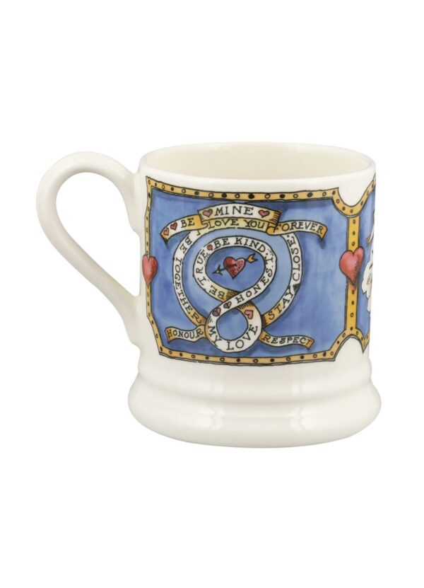 Emma Bridgewater  Seconds Valentines Mine Forever 1/2 Pint Mug - Unique Handmade & Handpainted English Earthenware Tea/Coffee Mug - Image 5