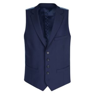 Magee 1866 Mix & Match 3-Piece Tailored Fit Suit Waistcoat in Navy - 36R