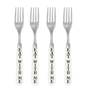 Black Toast Set Of 4 Forks | Emma Bridgewater