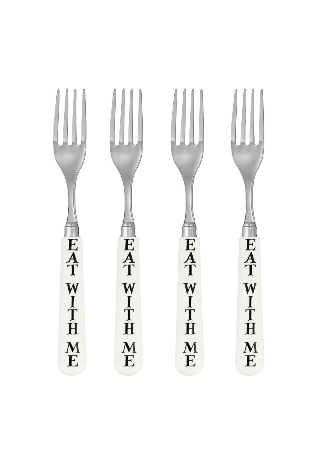 Black Toast Set Of 4 Forks  | Emma Bridgewater