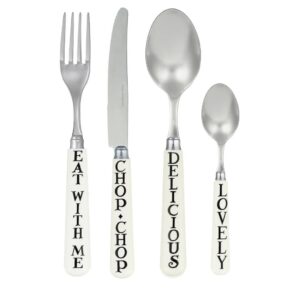Emma Bridgewater Black Toast Set Of 16 Cutlery
