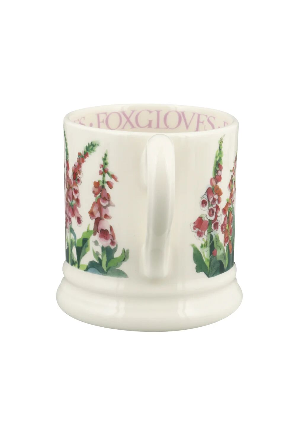 Foxgloves 1/2 Pint Mug - Unique Handmade & Handpainted English Earthenware Tea/Coffee Mug | Emma Bridgewater - Image 3