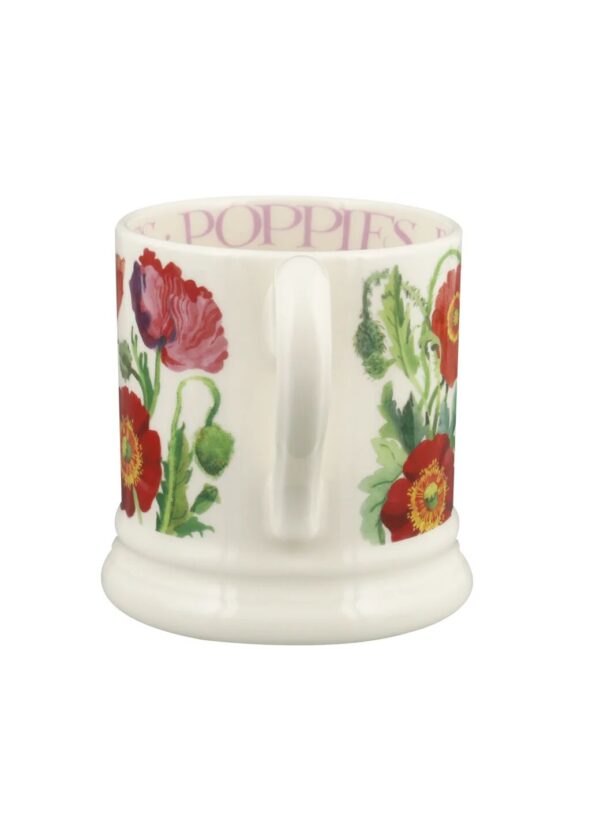 Poppy 1/2 Pint Mug - Unique Handmade & Handpainted English Earthenware Tea/Coffee Mug  | Emma Bridgewater - Image 3