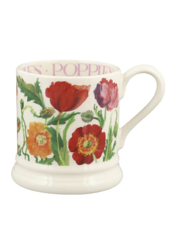 Poppy 1/2 Pint Mug - Unique Handmade & Handpainted English Earthenware Tea/Coffee Mug  | Emma Bridgewater - Image 2