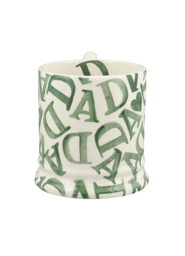 D.A.D Green 1/2 Pint Mug - Unique Handmade & Handpainted English Earthenware Tea/Coffee Mug  | Emma Bridgewater - Image 5