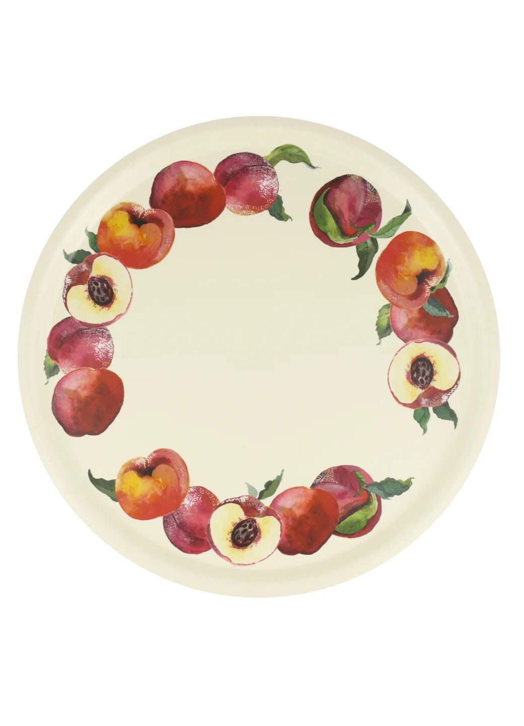 Peaches Round Birch Tray | Emma Bridgewater