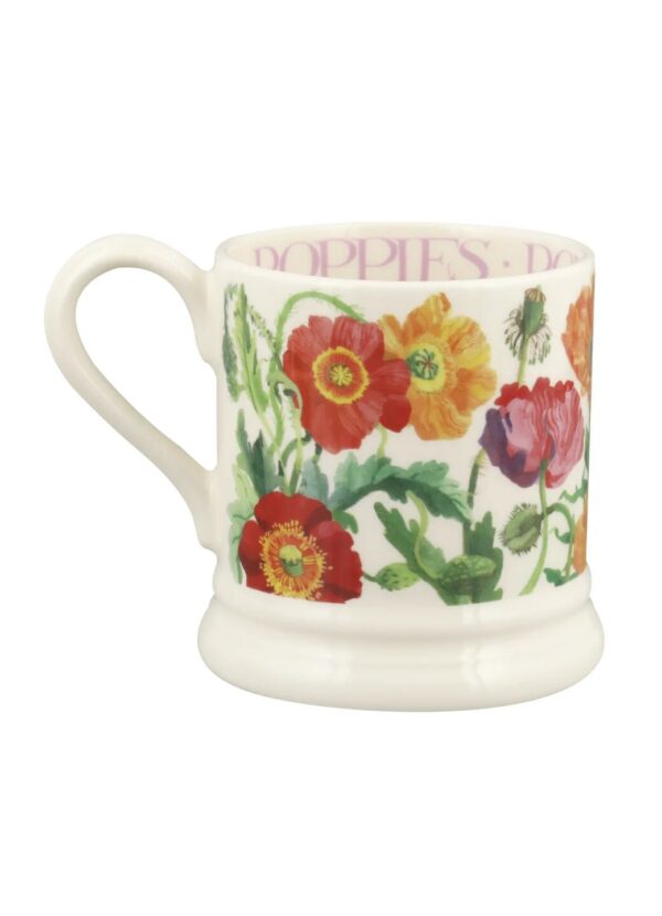 Poppy 1/2 Pint Mug - Unique Handmade & Handpainted English Earthenware Tea/Coffee Mug  | Emma Bridgewater - Image 4