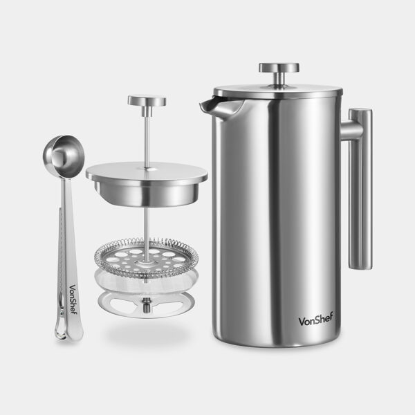 12 Cup Cafetiere with Spoon