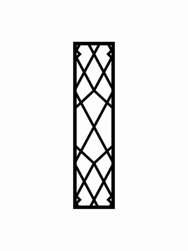 N°125 Decorative Screen 120cm x 30cm 5mm Black