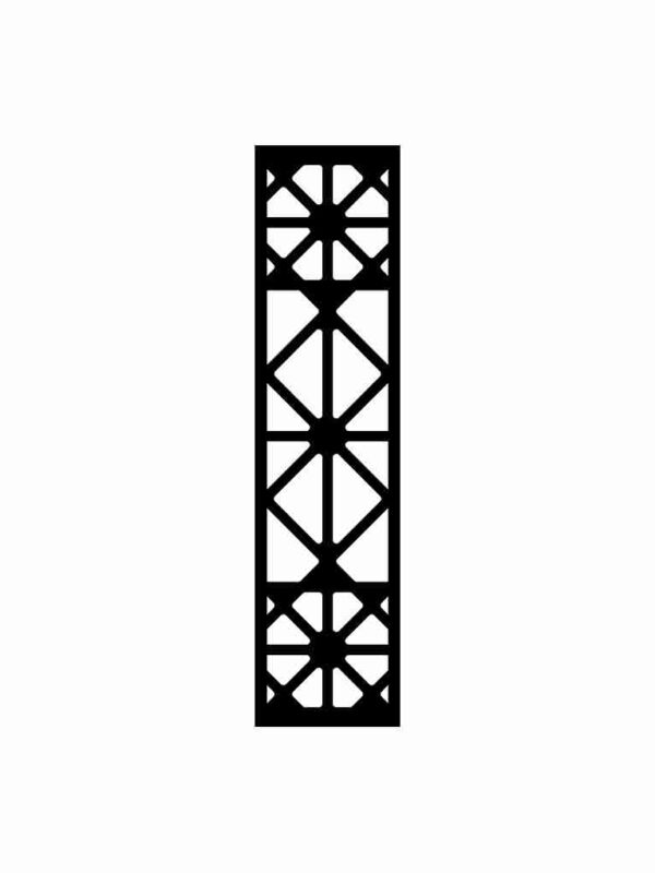 N°134 Decorative Screen 120cm x 30cm 5mm Black