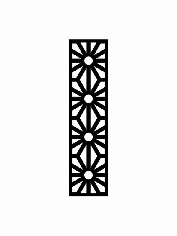 N°161 Decorative Screen 120cm x 30cm 5mm Black