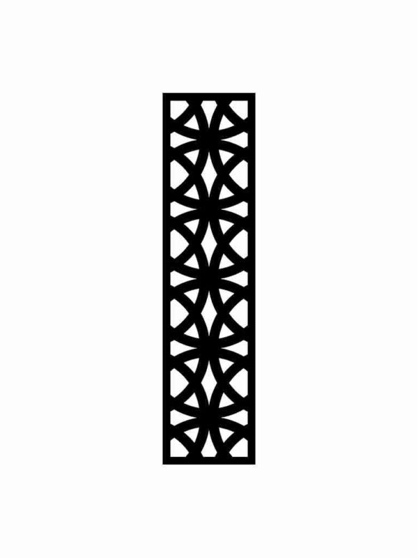 N°182 Decorative Screen 120cm x 30cm 5mm Black