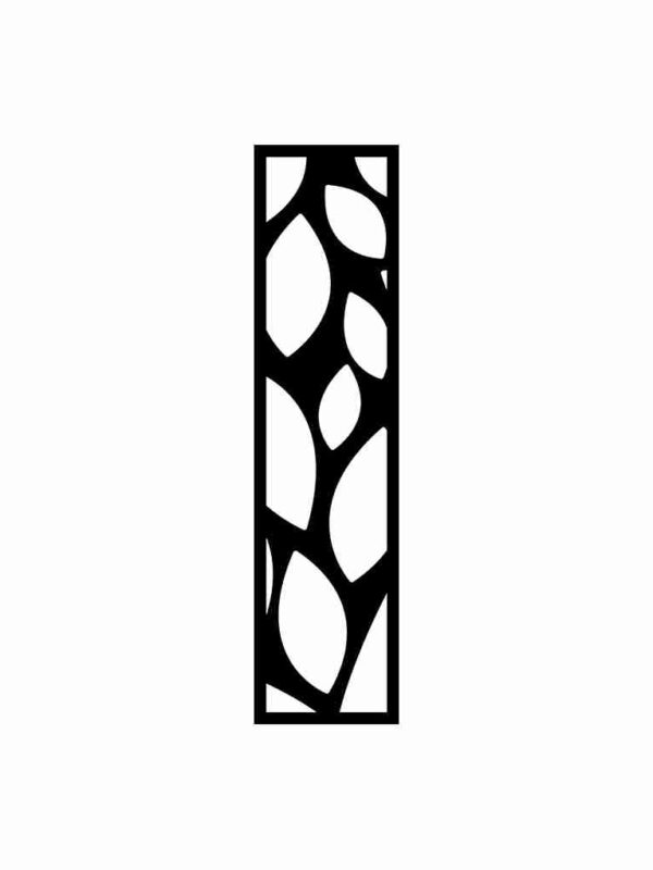 N°234 Decorative Screen 120cm x 30cm 5mm Black