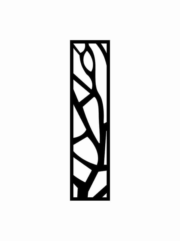 N°242 Decorative Screen 120cm x 30cm 5mm Black