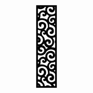 N°264 Decorative Screen 120cm x 30cm 5mm Black