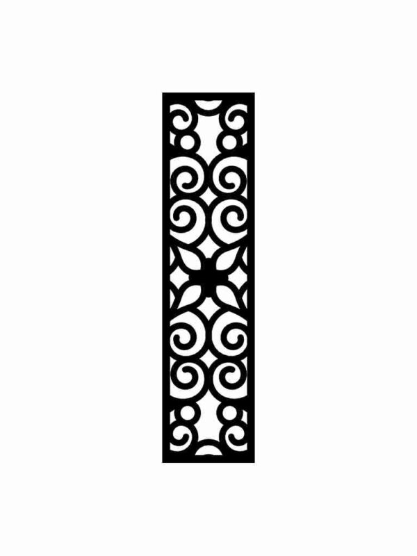 N°266 Decorative Screen 120cm x 30cm 5mm Black