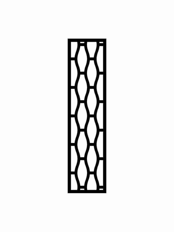 N°35 Decorative Screen 120cm x 30cm 5mm Black