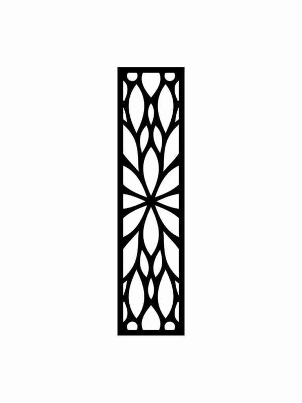 N°5 Decorative Screen 120cm x 30cm 5mm Black