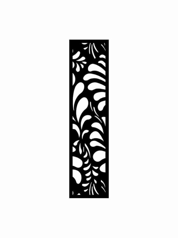 N°6 Decorative Screen 120cm x 30cm 5mm Black