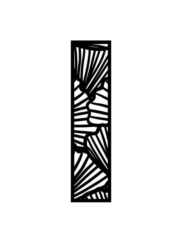 N°113 Decorative Screen 120cm x 30cm 5mm Black