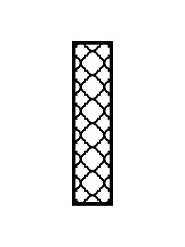 N°186 Decorative Screen 120cm x 30cm 5mm Black