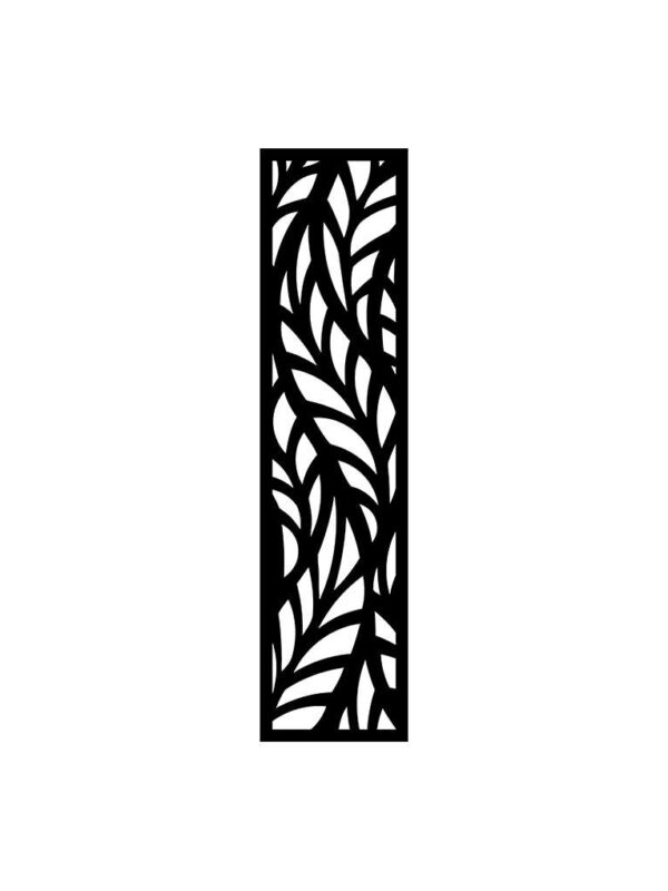 N°40 Decorative Screen 120cm x 30cm 5mm Black