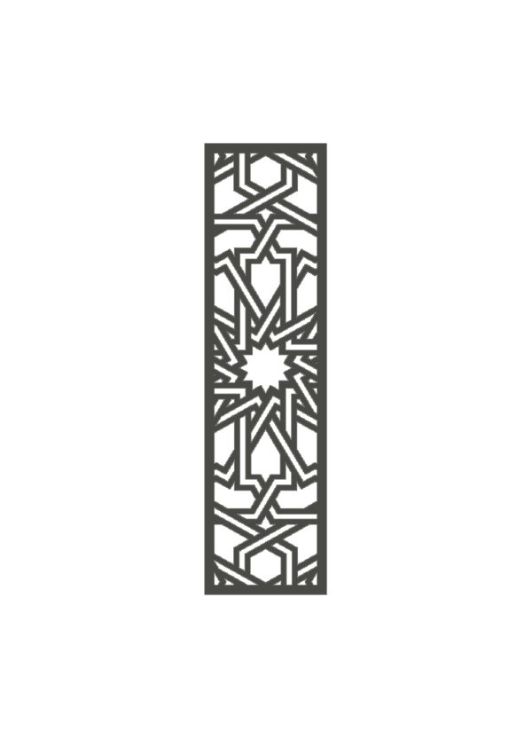 N°74 Decorative Screen 120cm x 30cm 5mm Grey