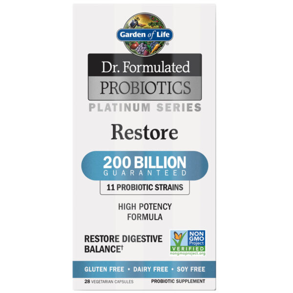 Microbiomes Platinum Restore 200B - Cooler - 28 Capsules